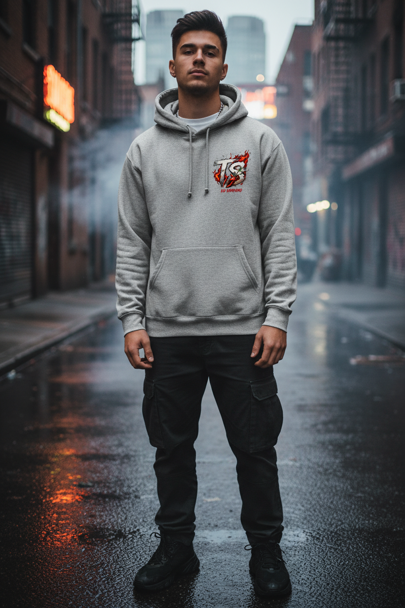 Ash Gray Front Left Chest Logo