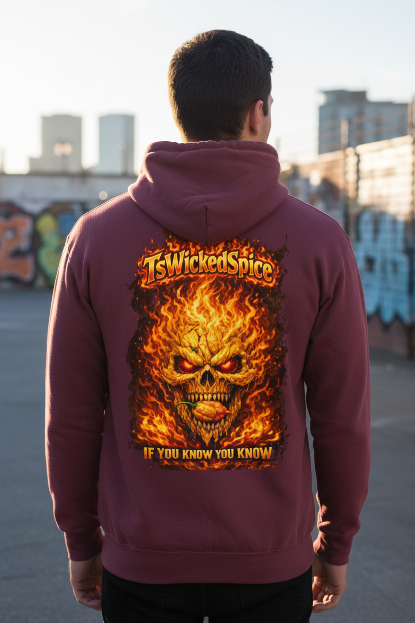 Skull Pepper Crusher Hoodie Back