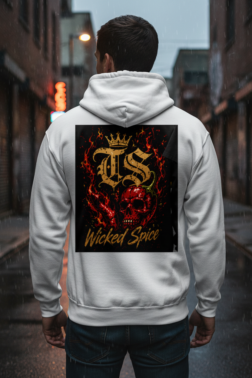 TS Old English Skull Back View