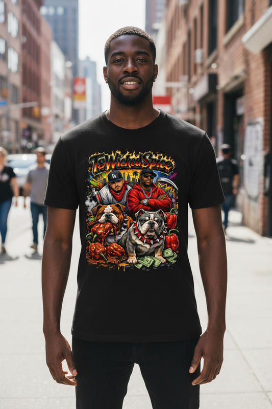 TsWickedSpice Bulldog Tee Full Design Visible