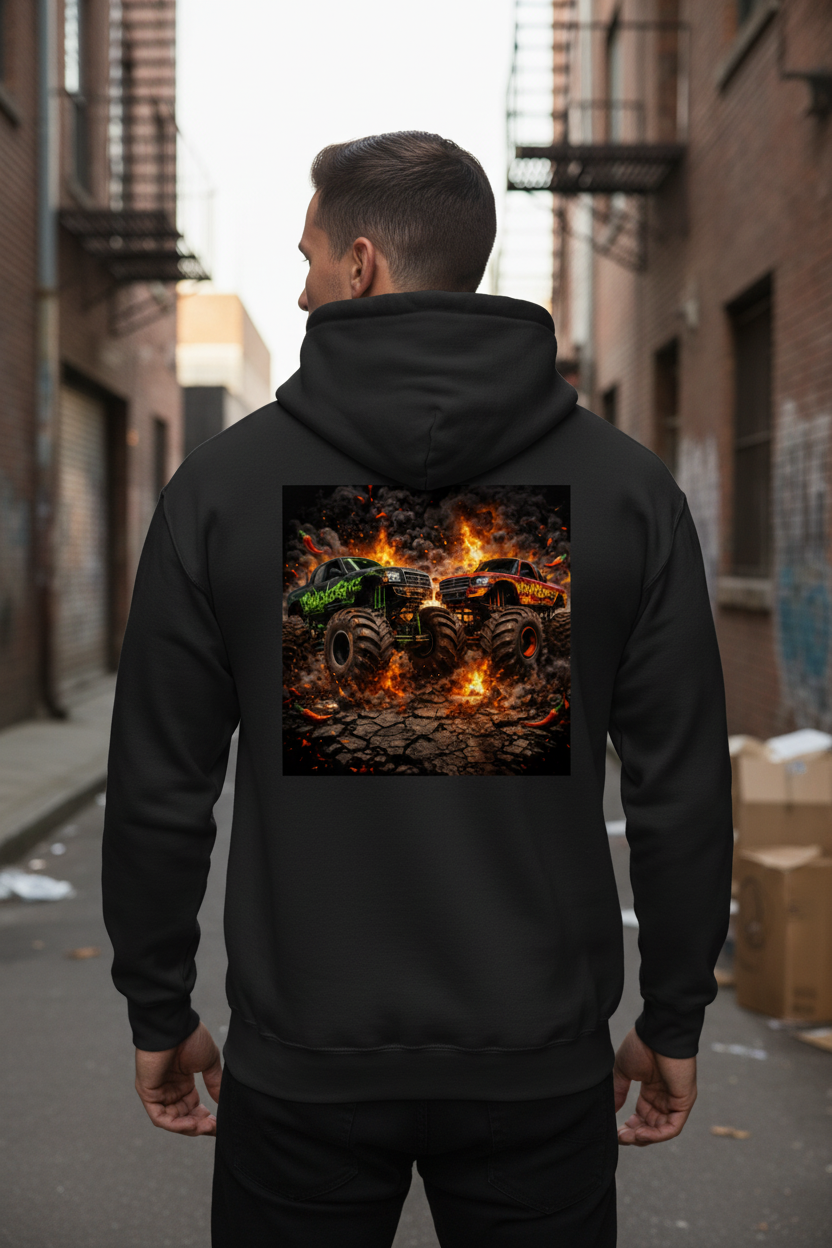 TsWickedSpice Wicked Truck Monster Hoodie Mockup